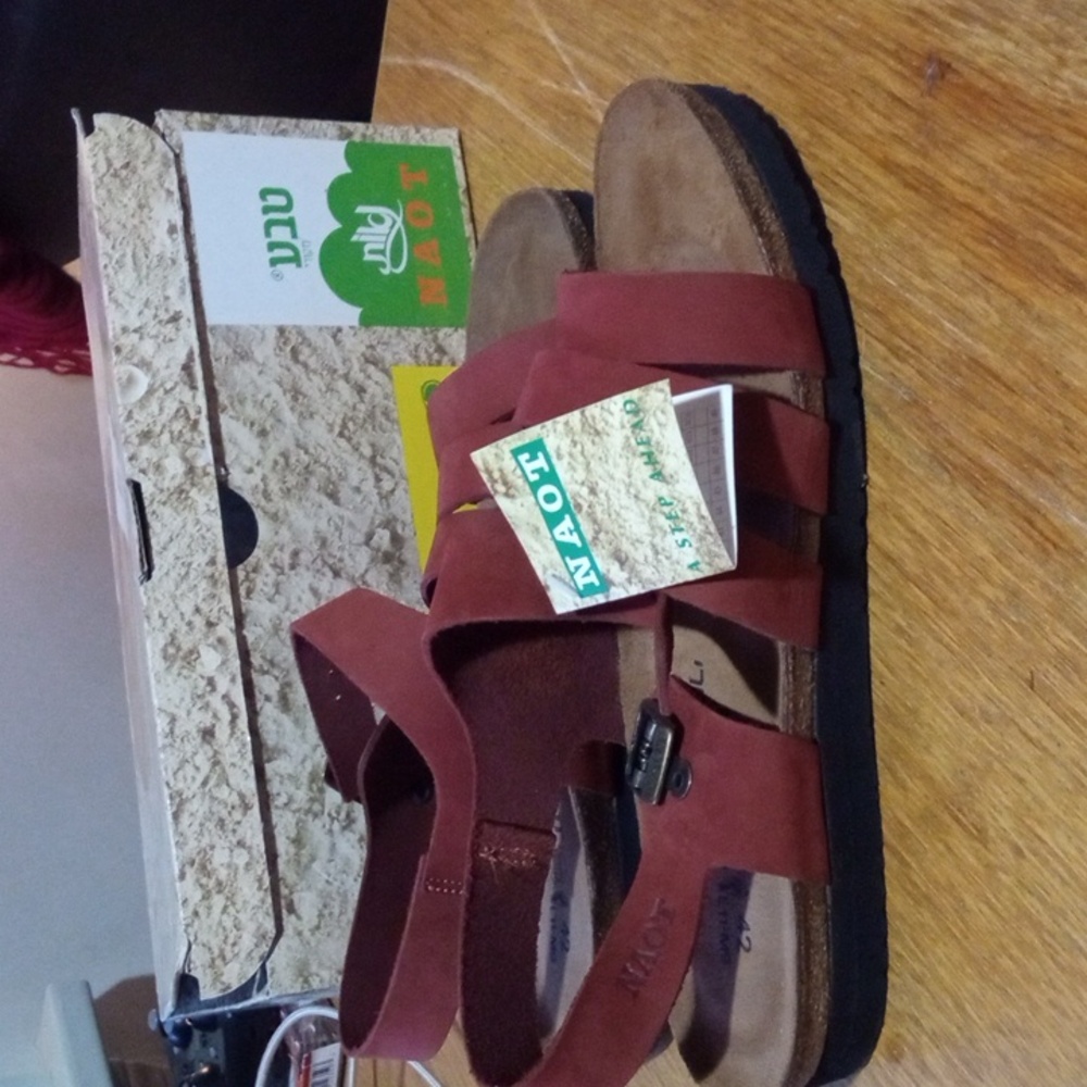 NAOT Women's Leather Sandals Size 10, UK 42
